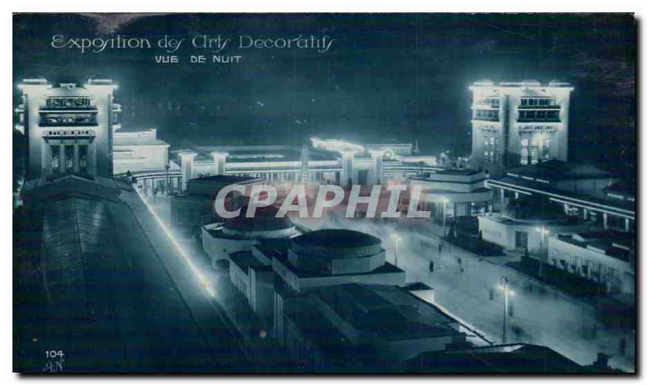CPA Exposition des arts decoratifs Vue de Nuit