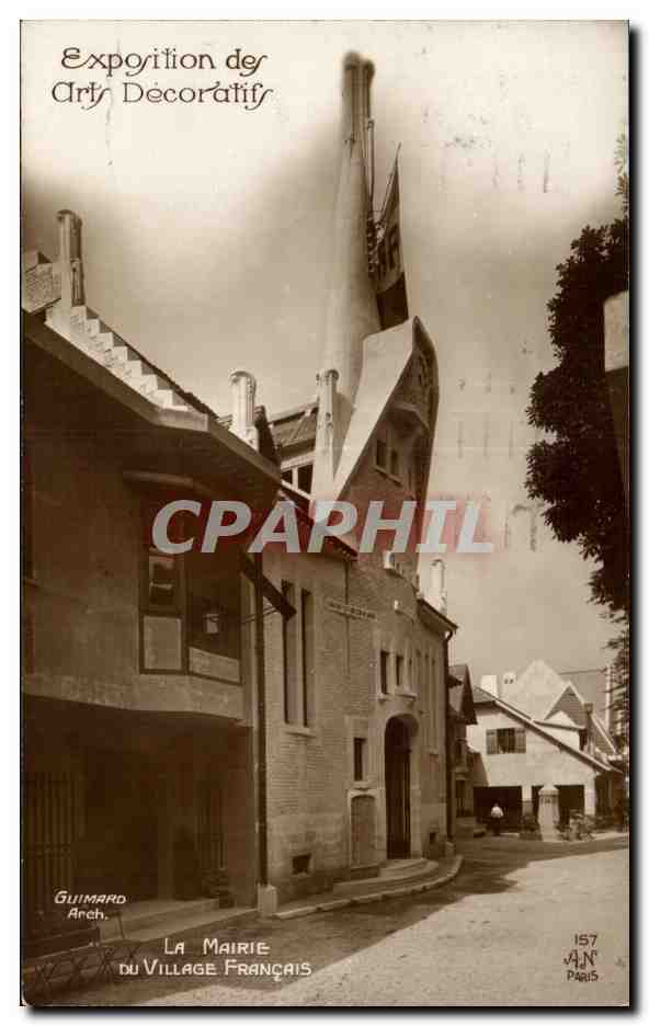 La Mairie del Pueblo Francés — Exposición de Artes Decorativas — Guimard, París