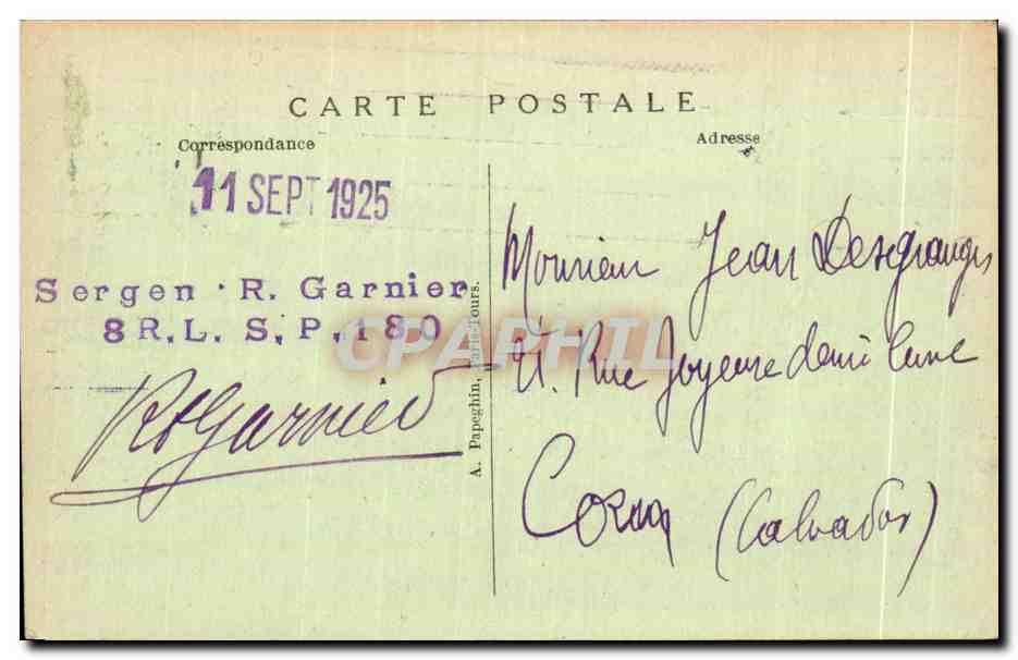 CPA Paris - Exposition des arts decoratifs Tour Champagne Alsace — Rückseite