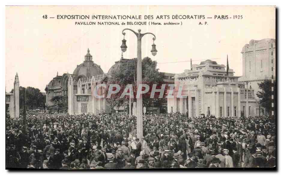 cpa Exposition internationale des arts decoratifs Paris 1925 Pavillon national de belgique