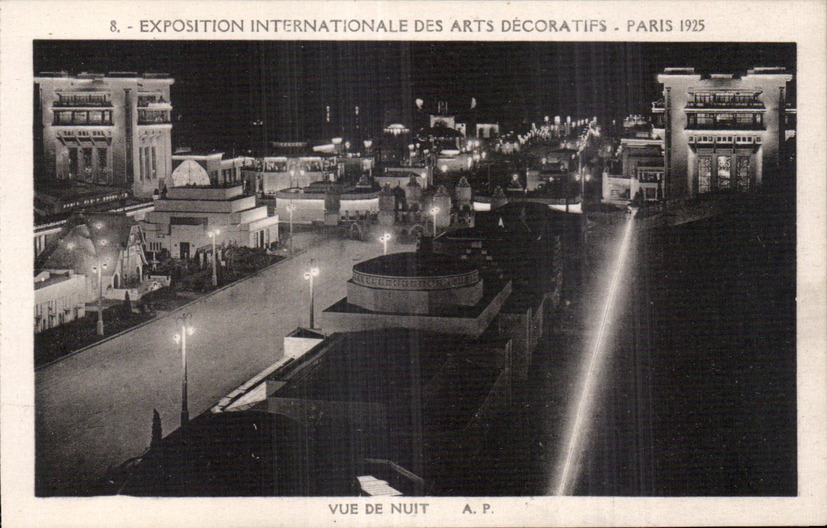 Internationale Ausstellung der dekorativen Künste - Paris 1925 — Nachtsicht — A.P.