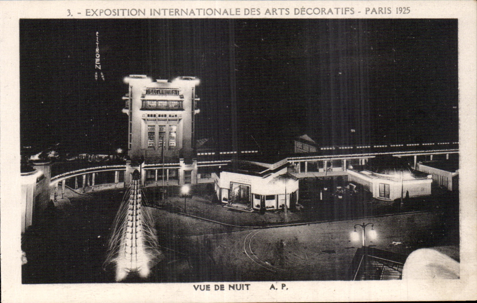 Exposición Internacional de Artes Decorativas - París 1925 — Vista nocturna — A.P.