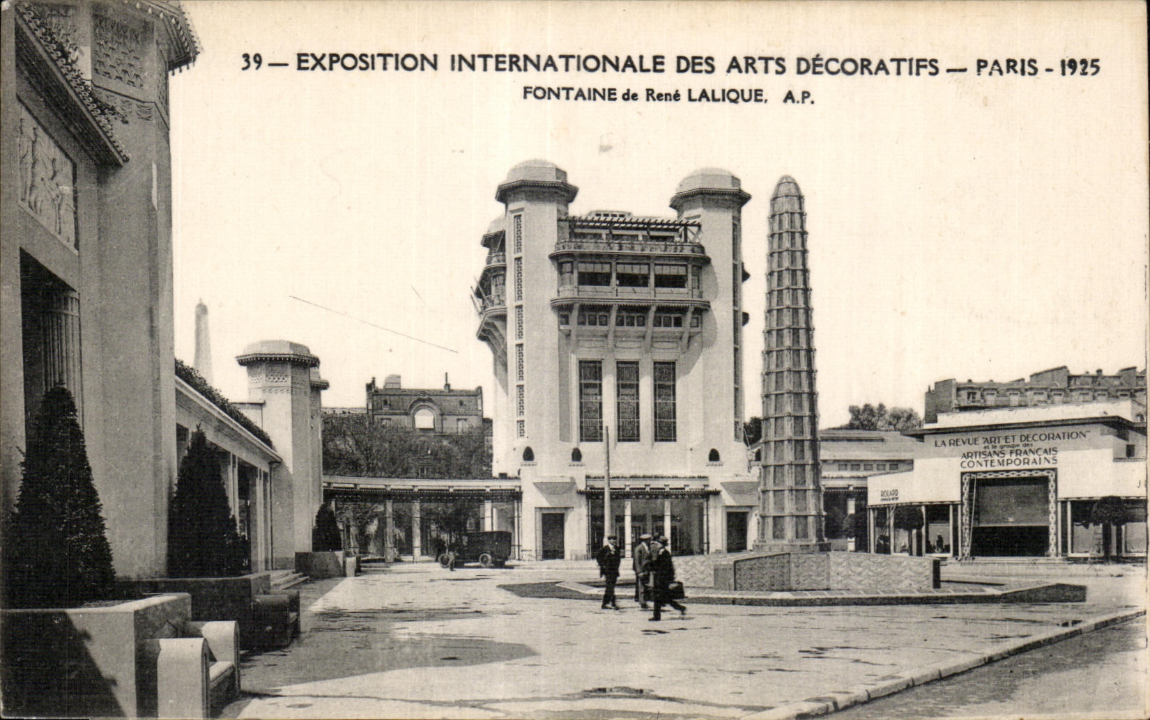 Internationale Ausstellung dekorativer Künste — Paris — 1925 — Fontäne von René Lalique, A.P.
