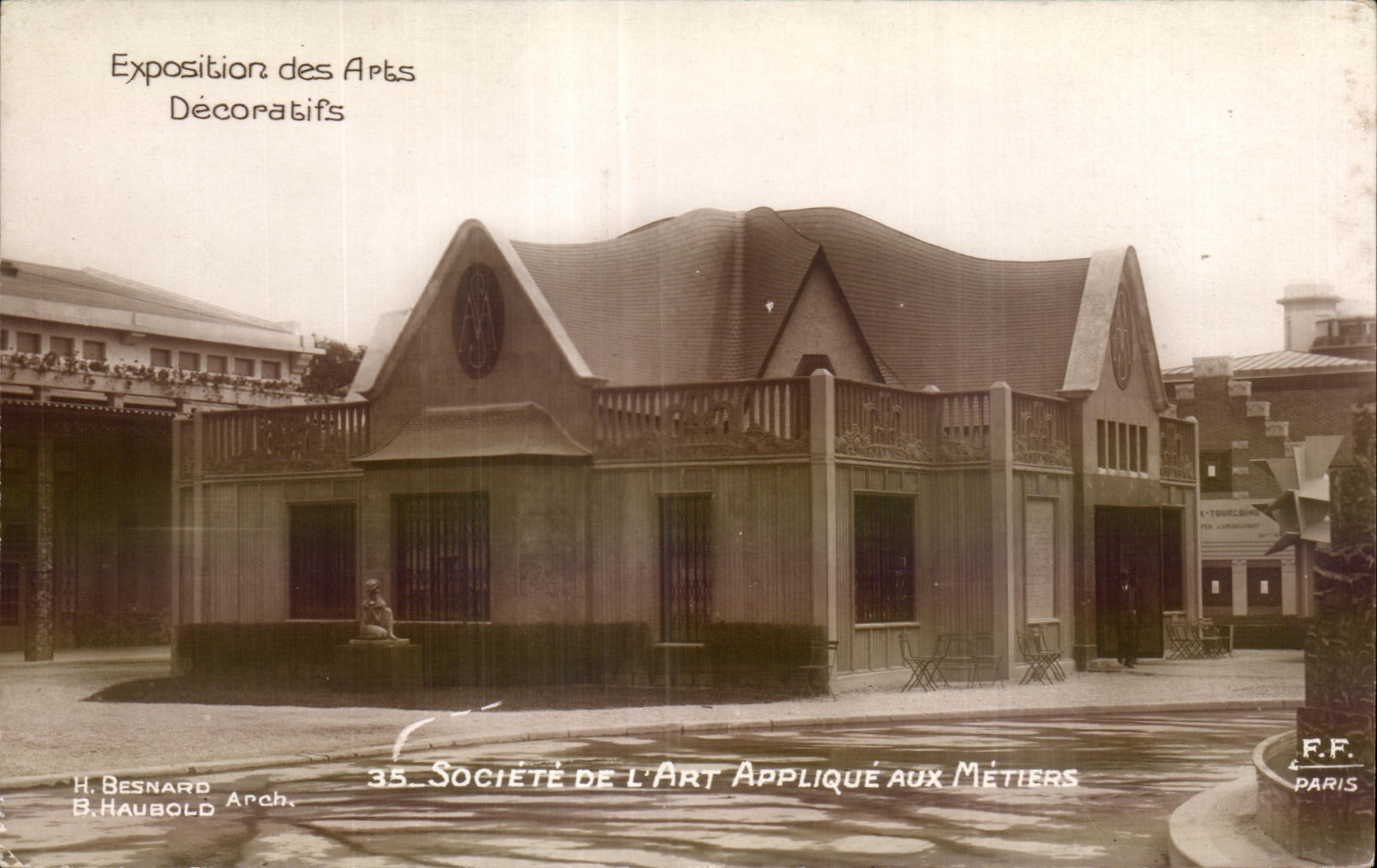 Esposizione degli Arti Decorativi — Società dell'Arte Applicata ai Mestieri — H. Besnard Arch. / B. Haubold Arch. — F.F. Parigi