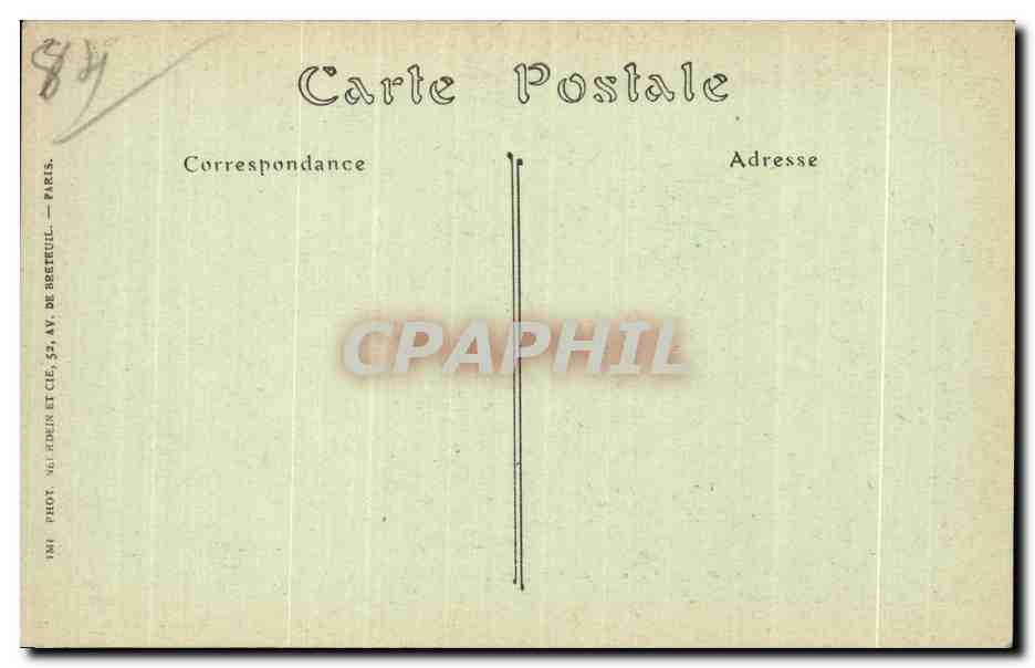 CPA Orange La scene et les gradins du Theatre antique  — Rückseite