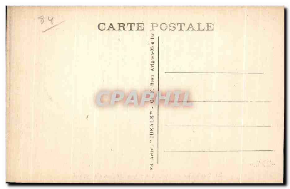 CPA Orange Le cirque Les fouilles  — Rückseite