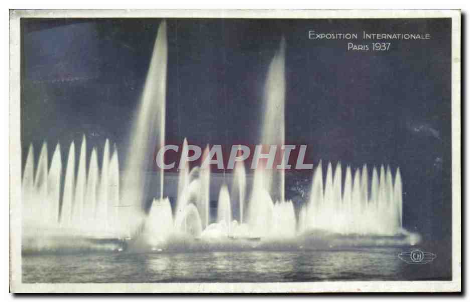 Fountains — Exposition Internationale Paris 1937 — CPAPHIL