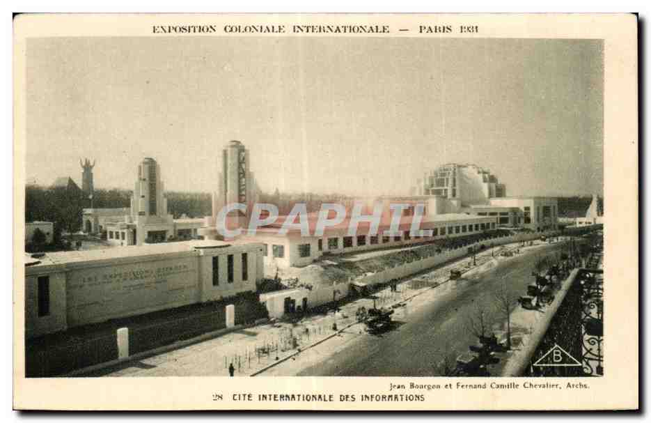 CPA Paris coloniale internationale PAris 1931 Paris CITE INTERNATIONALE DES INFORMATIONS