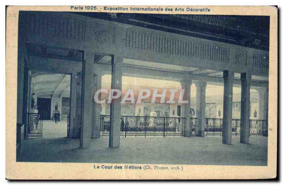 CPA Exposition coloniale internationale Paris 1931 La cour des Metiers 
