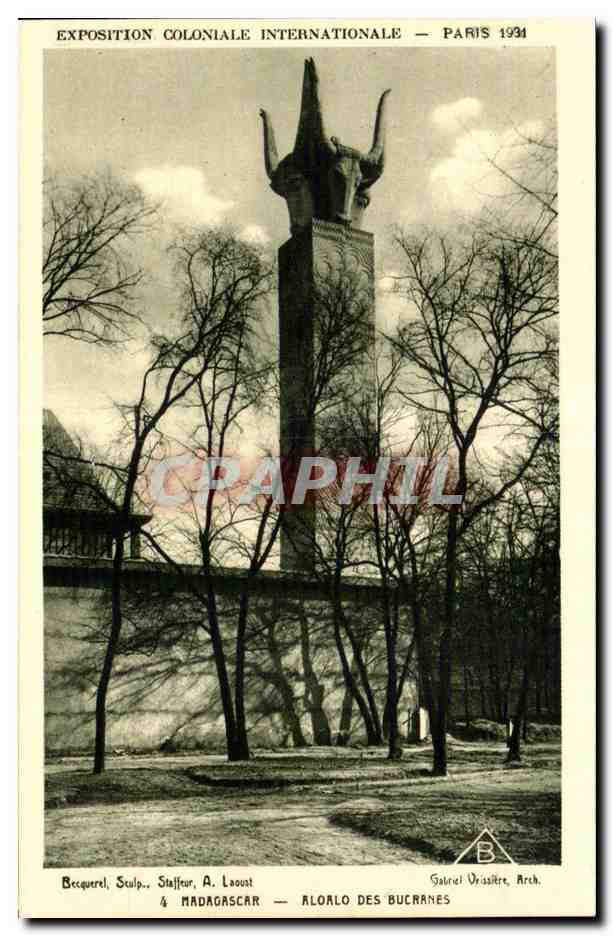 Aloalo der Bucrâmes — Internationale Koloniale Tentoonstelling — Parijs 1934