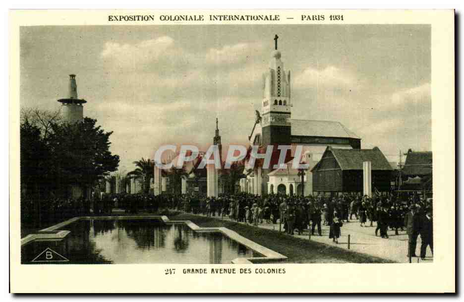 Exposición Colonial Internacional — París 1934 — Gran Avenida de las Colonias