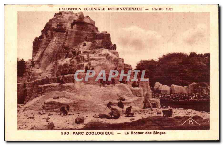 Le Rocher des Singes — Exposition Coloniale Internationale — Paris 1931