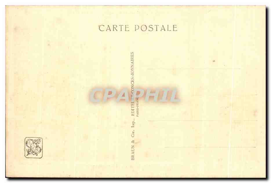 Reproductie van Mount Vernon - Huis van George Washington — Internationale Koloniale Tentoonstelling Parijs 1931 — Achterkant