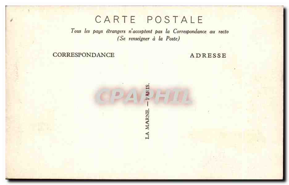 CPA Exposition Coloniale Internationale Paris 1931 La Terrasse Route de Centure du Lac — Rückseite