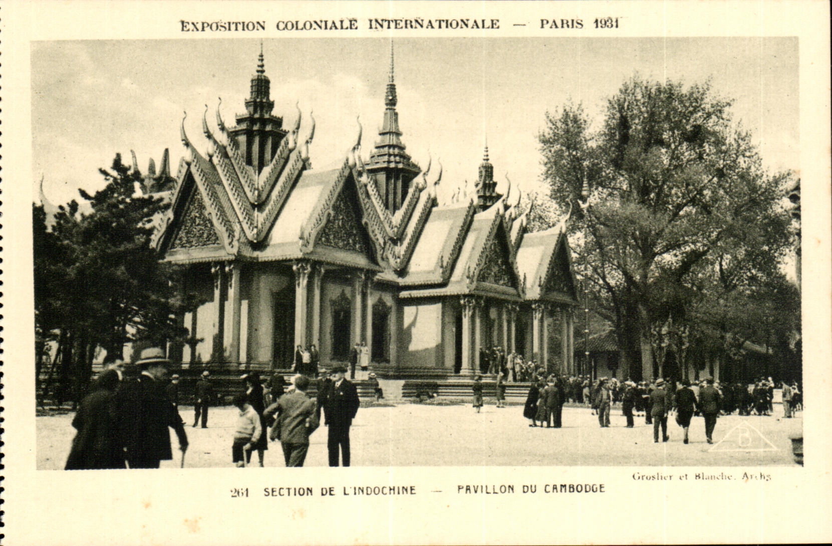 CPA Exposition Coloniale Internationale Paris 1931 Section De L indochine Pavillon Du Cambodge