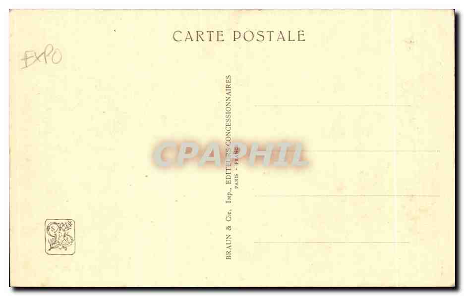 International Colonial Exhibition — Paris 1931 — View of the Indochina Section from the Palace — G. Olivier et J. G. Lambert, Archs. — Back