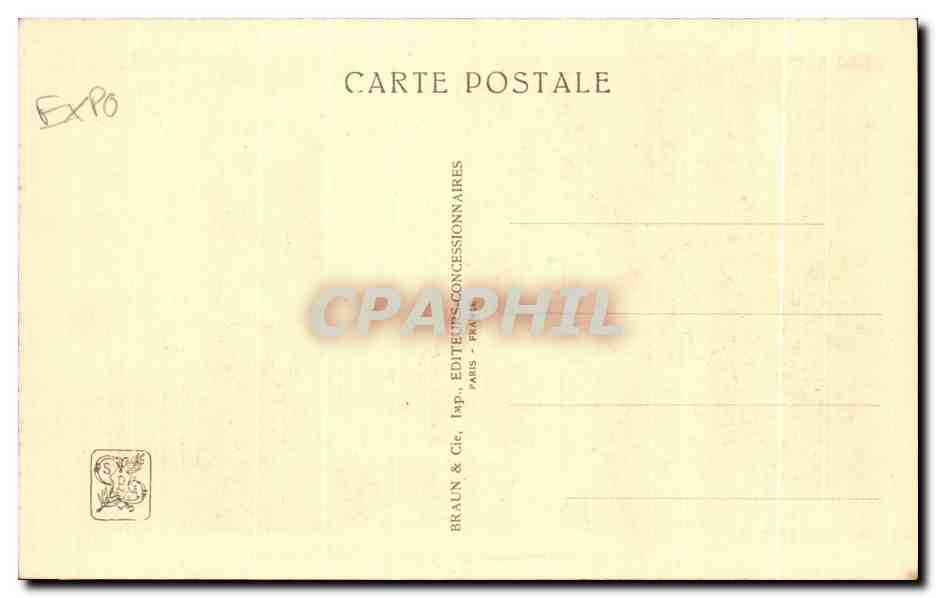 Temple d'Angkor-Vat — Galerie et Tour Nord-Est — Exposition Coloniale Internationale — Paris 1931 — Verso