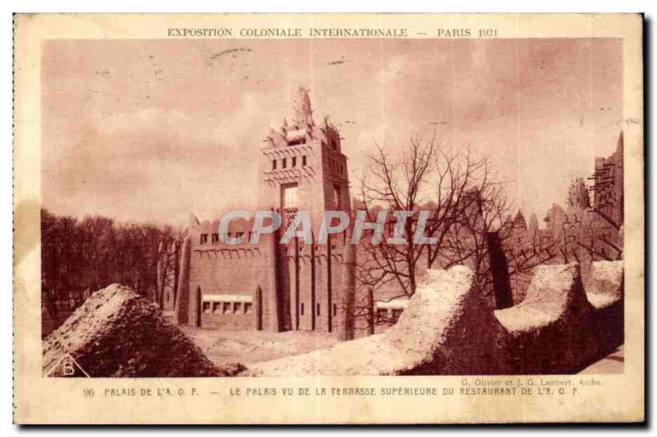 Palacio de la A.O.F. — Exposición Colonial Internacional — París 1931 — G. Olivier y J. G. Lambert, Archiv.
