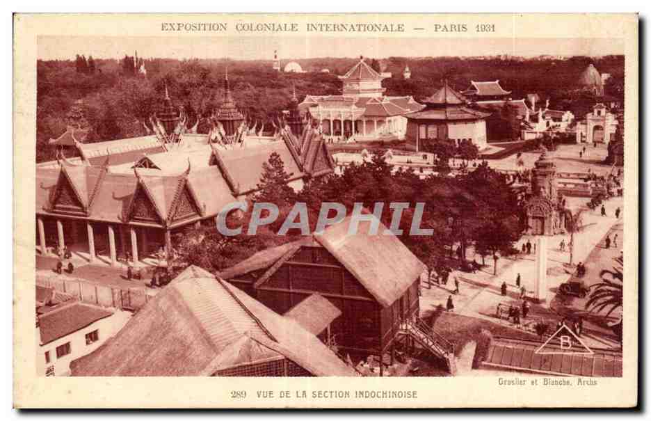 Exposición Colonial Internacional — París 1931 — Vista de la Sección Indochina