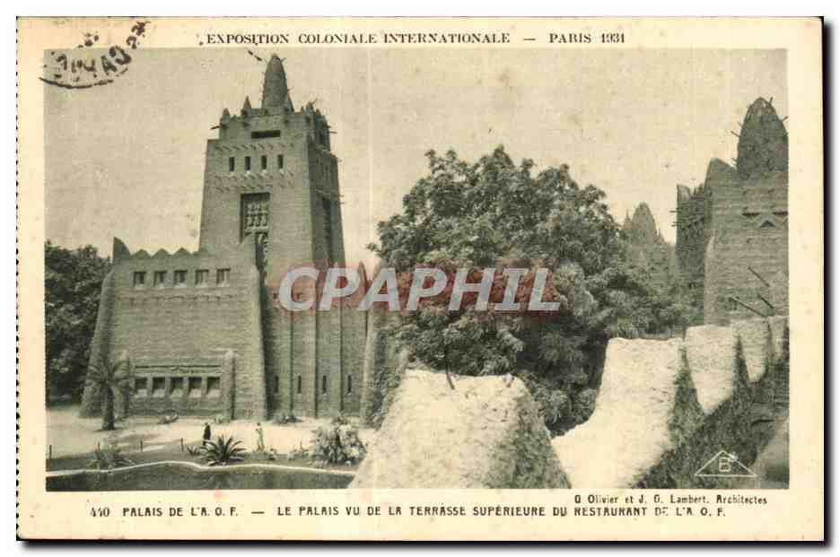 Palais de l'A.O.F. — Exposition Coloniale Internationale — Paris 1931
