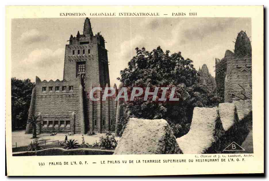 Palais de l'A.O.F. — Exposition Coloniale Internationale — Paris 1931