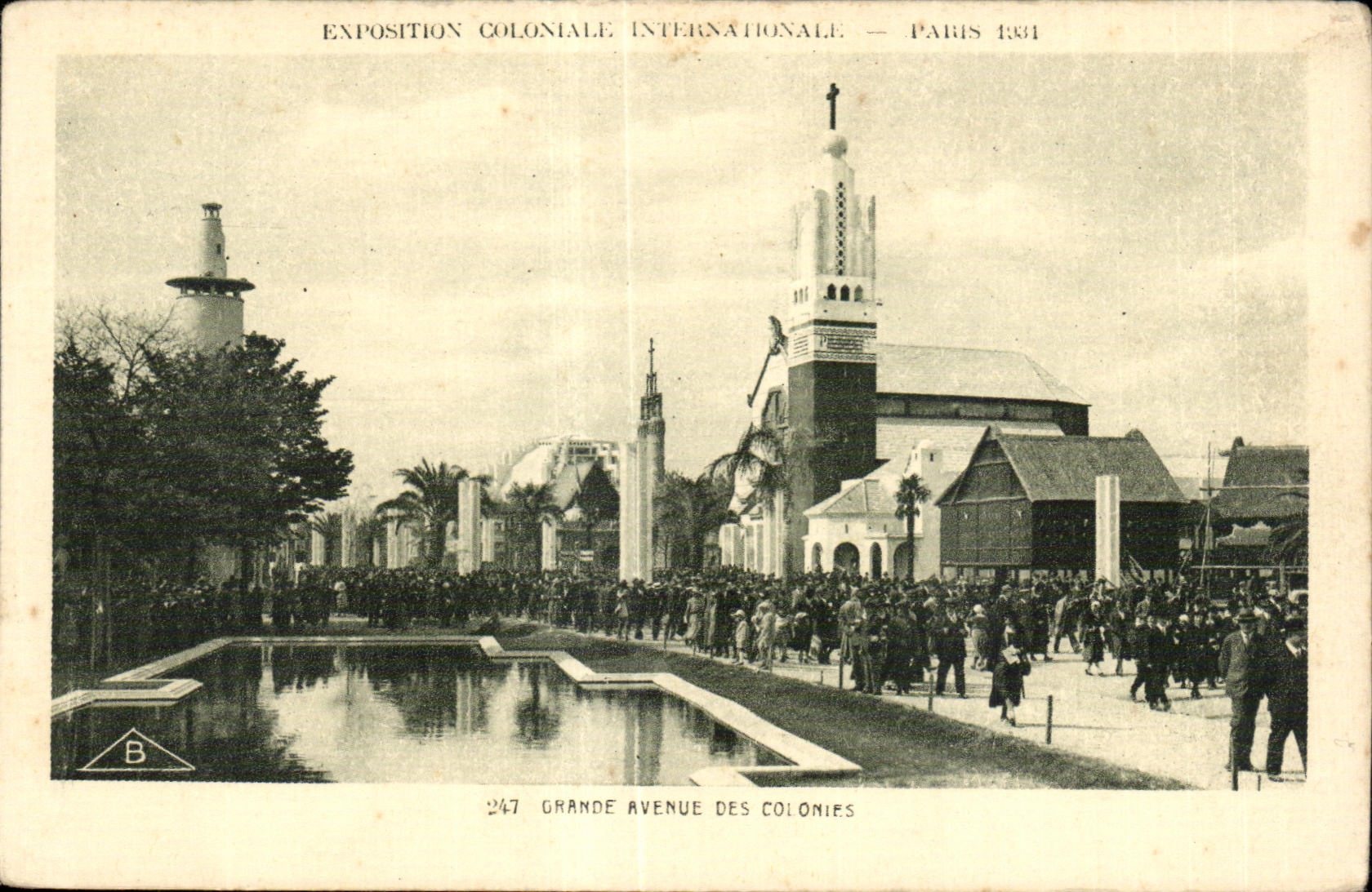 Exposition Coloniale Internationale — Paris 1931 — Grande Avenue des Colonies — Éditeur Braun & Cie