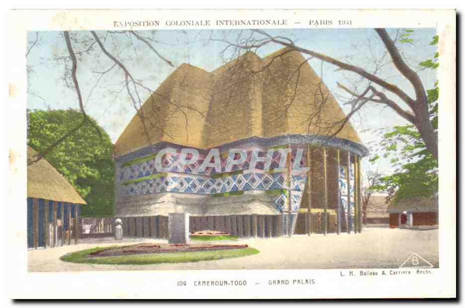 CPA Exposition coloniale internationale Paris 1931 Cameroun Togo Grand Palais