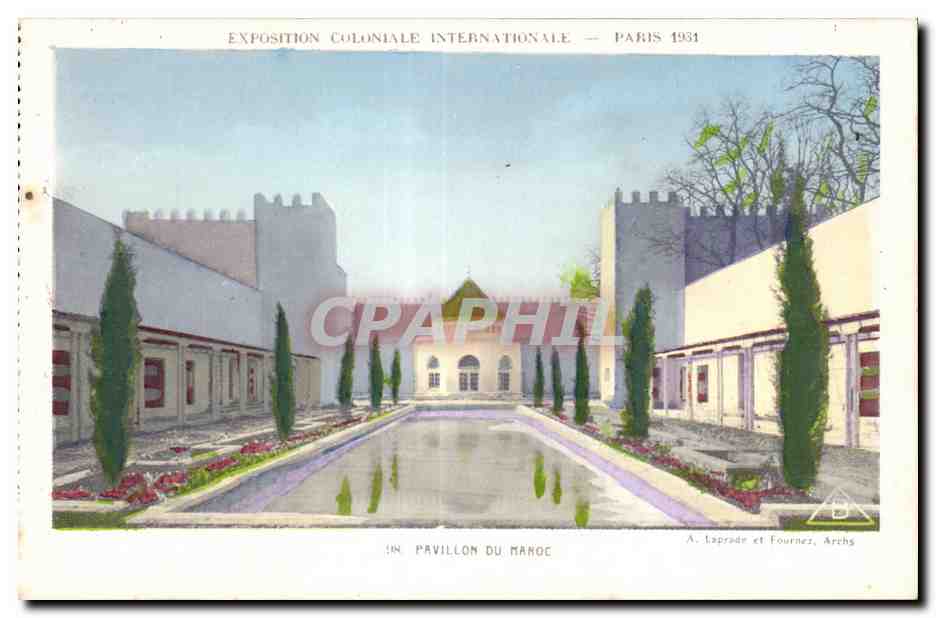 Paviljoen van het Mahoc — Internationale Koloniale Tentoonstelling — Parijs 1931 — A. Laprade et Fournéz, Archs