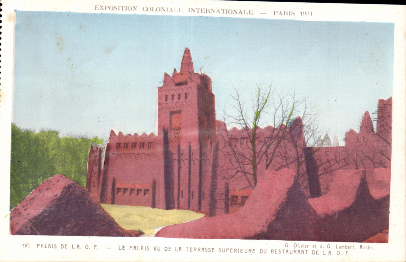 Palais de l'A.O.F. — Exposition Coloniale Internationale — Paris 1931