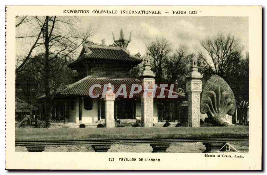 Pabellón de Annam — Exposición Colonial Internacional — París 1931 — Blanche et Craste, Archs.