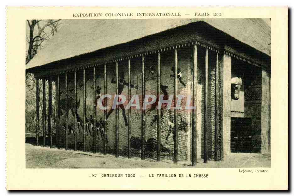 CPA Exposition Coloniale Internationale Paris 1931 Cameroun Tooo Le Pavillon De La Chasse