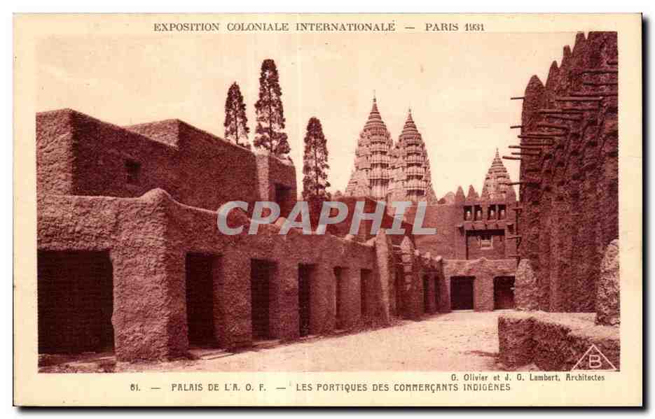 CPA Exposition coloniale internationale Paris 1931 Palais De La Les Portiques Des Commercants Indigenes