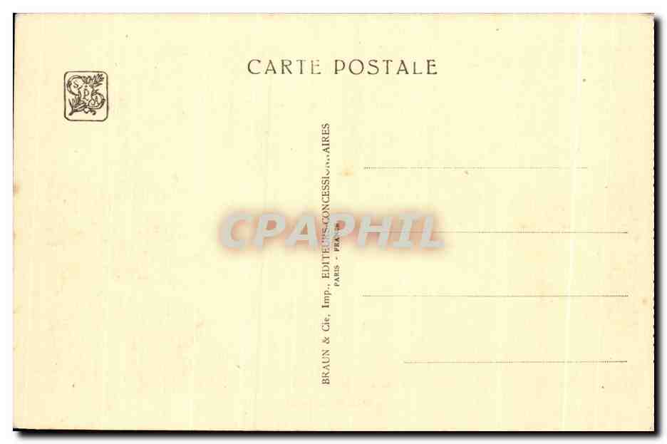 Pavillon des Missions Protestantes — Exposition Coloniale Internationale — Paris 1931 — H. Cheuquet, Architecte D.P.L.G. — Rückseite