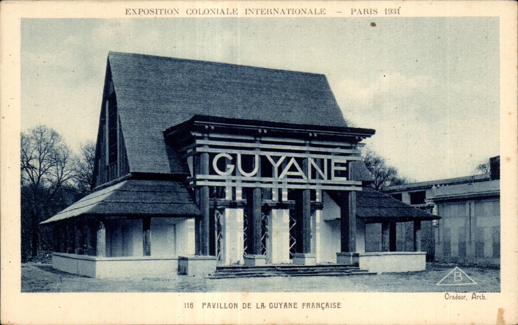 Pavillon della Guyana francese — Esposizione coloniale internazionale — Parigi 1931