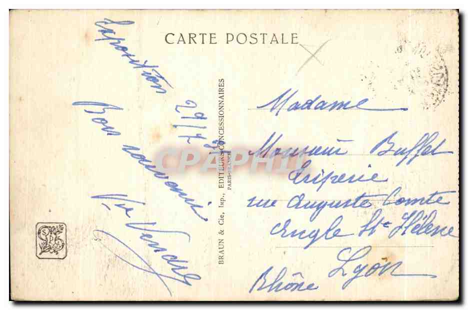 Palais de l'A.O.F. — Les portiques des commerçants indigènes — Exposition Coloniale Internationale — Paris 1931 — Verso