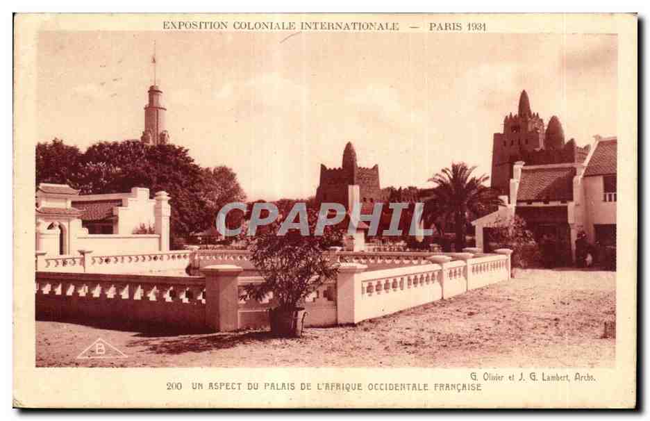 CPA - Exposition Coloniale Internationale - Paris 1931 UN ASPECT DU PALAIS DE L AFRIQUE OCCIDENTALE FRANCAISE