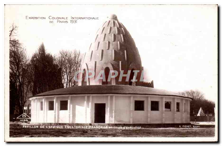 CPA - Exposition Coloniale Internationale - Paris 1931 PAVILLON DE L AFRIQUE EQUATORIALE FRANCAISE