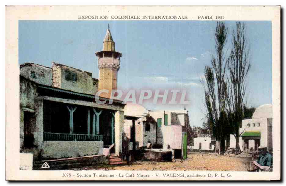 CPA - Exposition Coloniale Internationale - Paris 1931 Section Tunisienne - Le Cafe Maure 
