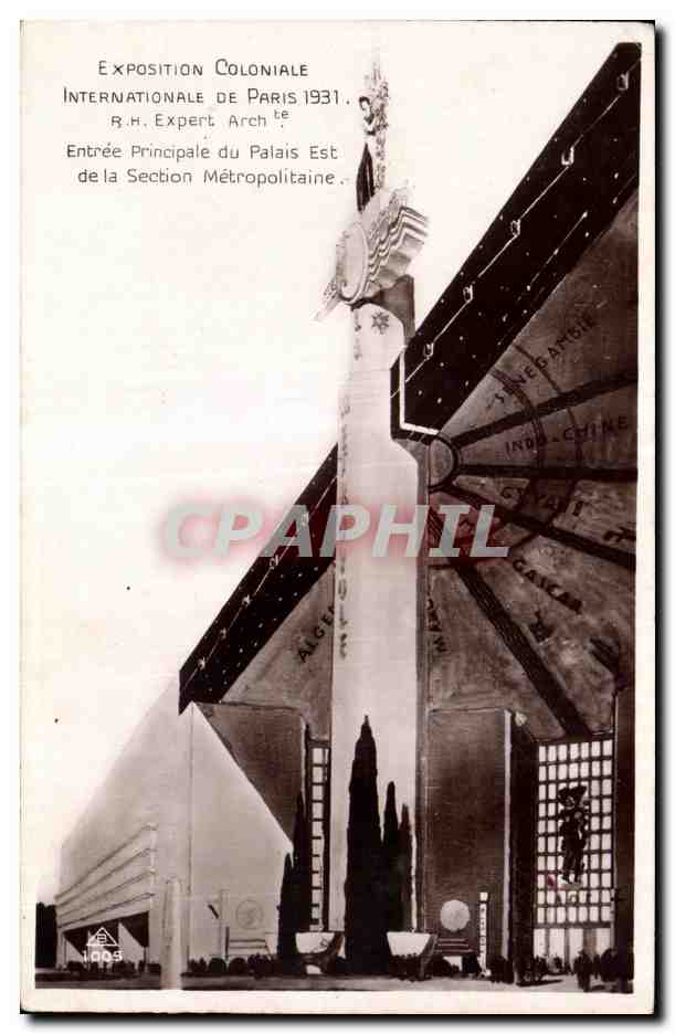 Hauptportal des Ostpalastes — Internationale Kolonialausstellung Paris 1931 — R.H. Expert Architect