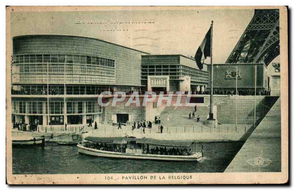CPA - Exposition Coloniale Internationale - Paris 1931 PAVILLON DE LA BELGIQUE Tour Eiffel