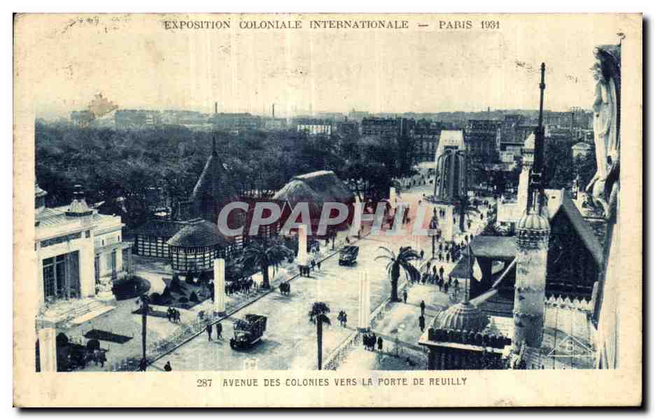 CPA - Exposition Coloniale Internationale - Paris 1931 AVENUE DES COLONIES VERS LA PORTE DE REUILLY