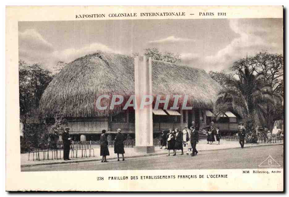 Pavillon des Établissements Français de l'Océanie — Exposition Coloniale Internationale — Paris 1931