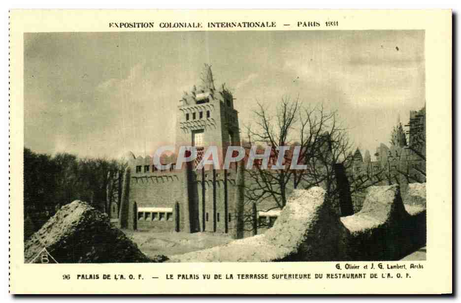 Palais de l'A.O.F. — International Colonial Exhibition — Paris 1931 — G. Olivier et J. G. Lambert, Arch.