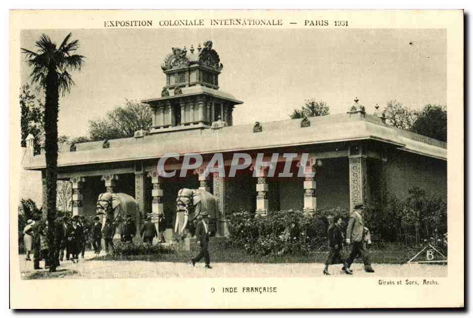 Esposizione Coloniale Internazionale — Parigi 1931 — India Francese — Girais et Sors, Archs.
