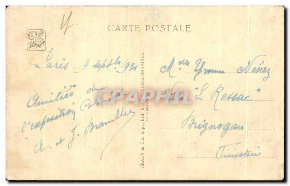 CPA - Exposition Coloniale Internationale - Paris 1931 Cameroun - Togo - Vue d Ensemble du Grand Pavillon — Rückseite