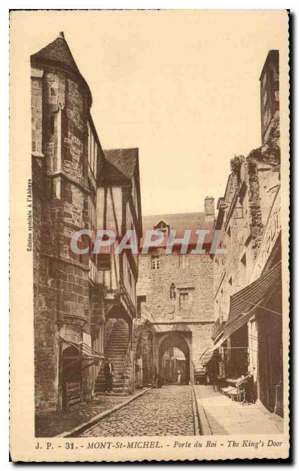 CPA Mont Sant Michel Porte du roi