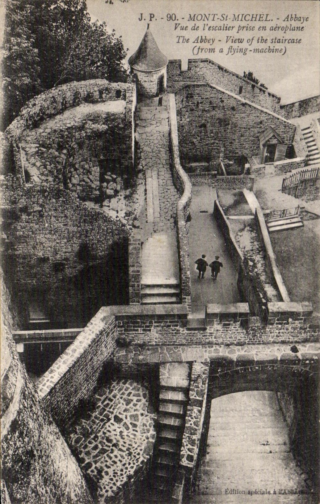 Mont-Saint-Michel — Luftbild der Treppe — J.P. - 90
