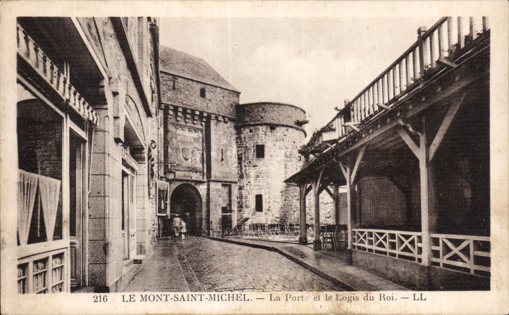 LE MONT-SAINT-MICHEL — Die Pforte und das Königspalais — LL n°216
