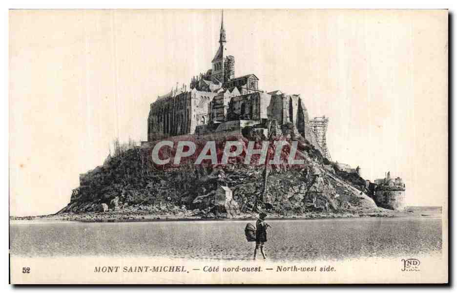 Mont Saint-Michel — Côté nord-ouest — Imp. Créteuil et Cie