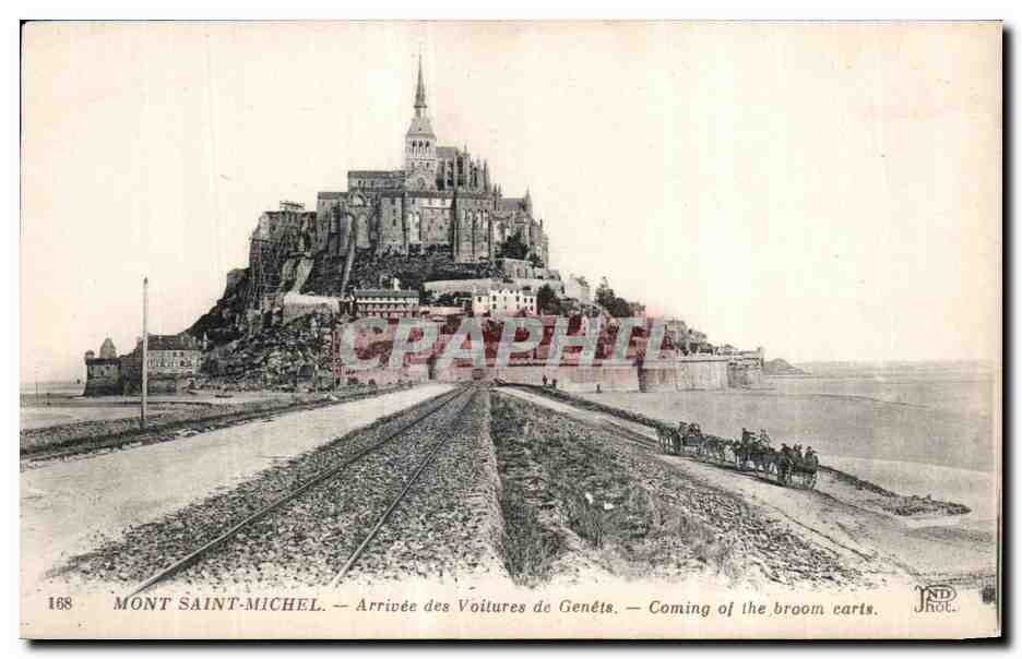 CPA Mont saint michel Arrivee des voiltures de genets coming of the broom earts